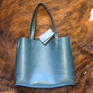 Street level dark green tote bag BNWT